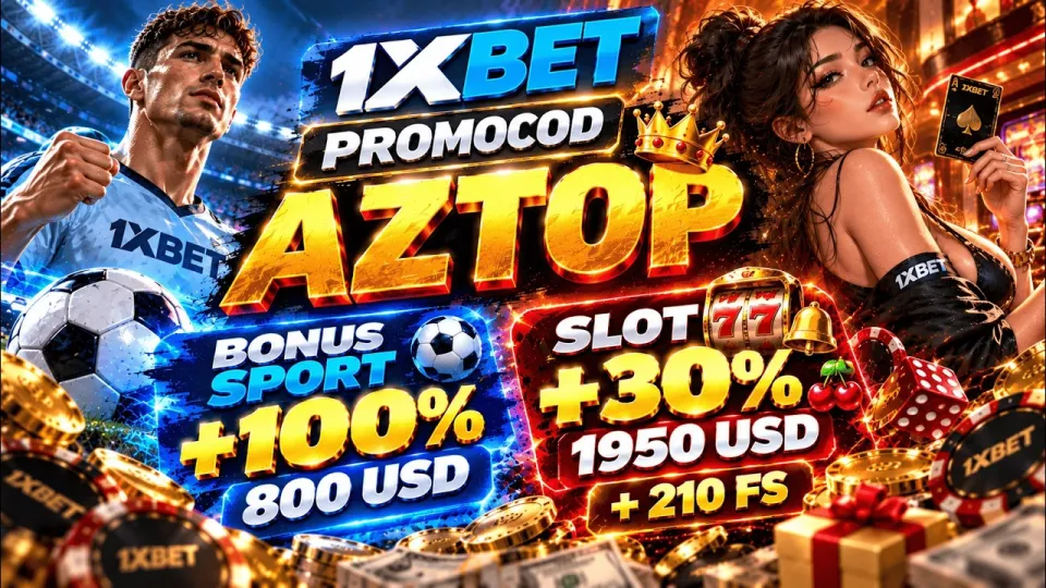 Promo code 1xbet, how to claim the AZTOP welcome bonus